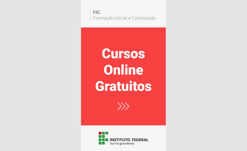 Inscrições abertas para Cursos FIC IFSul 4ª Edição