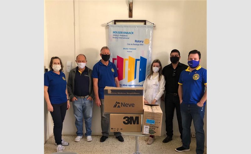 Rotary Club de Restinga Sêca realiza entrega de EPIs