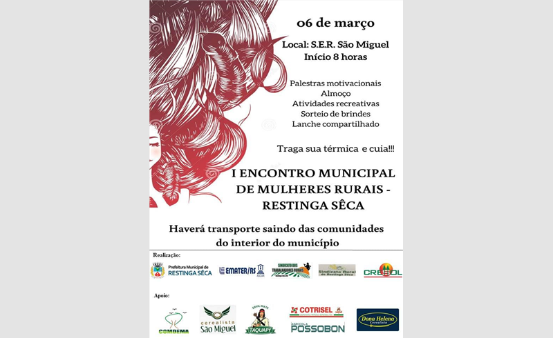  I Encontro Municipal de Mulheres Rurais de Restinga Sêca