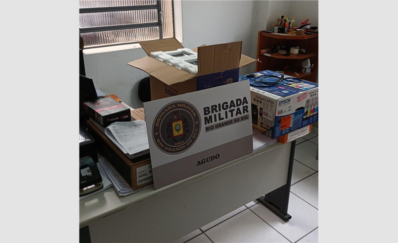 BM de Agudo recebe computador do Poder Judiciário do município