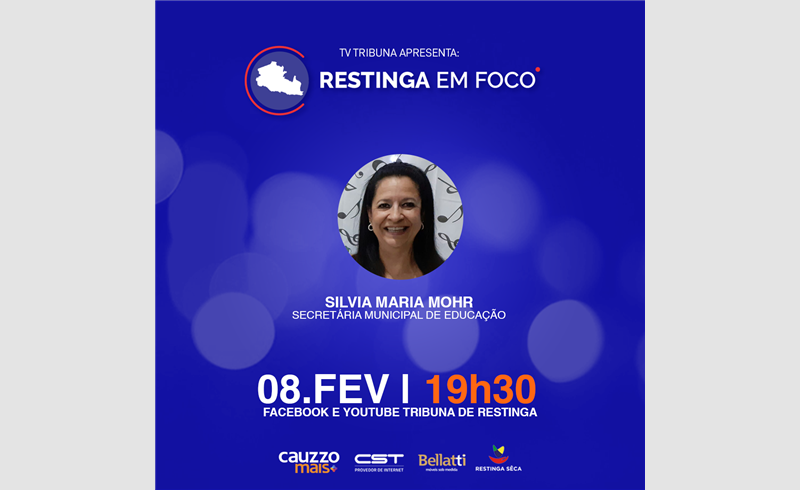 Restinga em Foco recebe a Secretária de Educação de Restinga Sêca