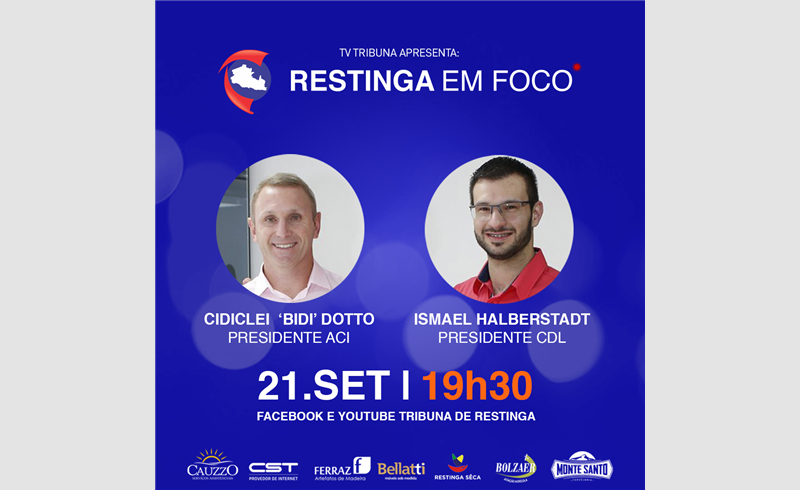 Restinga em Foco de hoje será sobre a Expo restinga