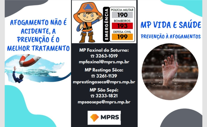 Cartilha MP Vida e Saúde de Prevenção a Afogamentos