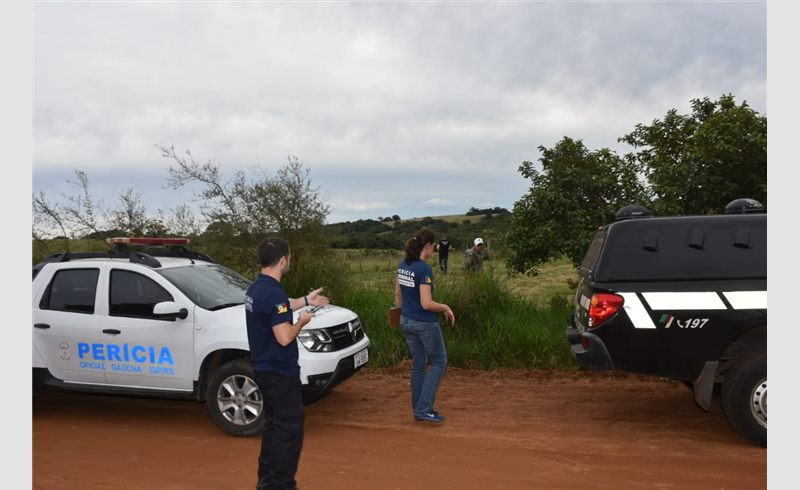 IGP realiza levantamento topo fotográfico referente à morte da adolescente Gabriela Ferreira Glasenapp