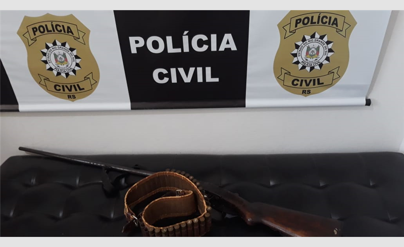 Polícia Civil apreende arma de fogo em Restinga Sêca