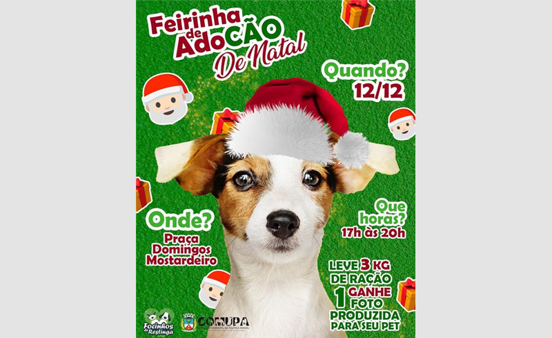 Feirinha de AdoCÃO Especial de Natal do Focinhos de Restinga 