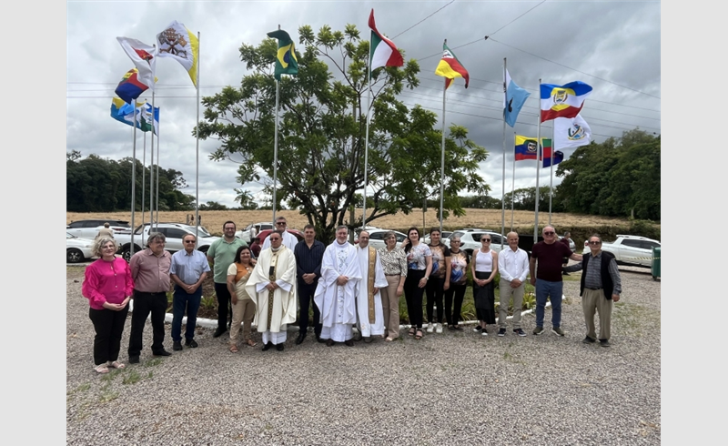 Inauguração da Alameda “Jardim das Bandeiras” marca Romaria em Silveira Martins com presença de representantes da Quarta Colônia