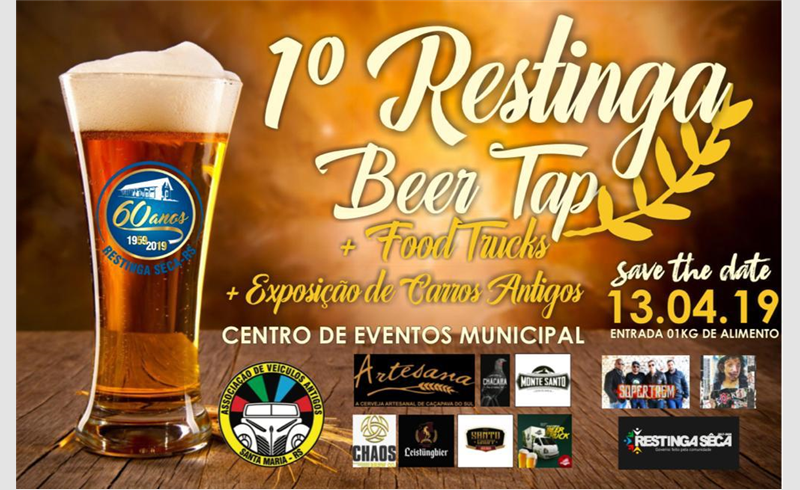 1° Restinga Beer Tap será neste sábado