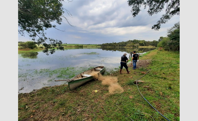 Equipe da SEAPDR atende notificação de mortandade de peixes em Restinga Sêca