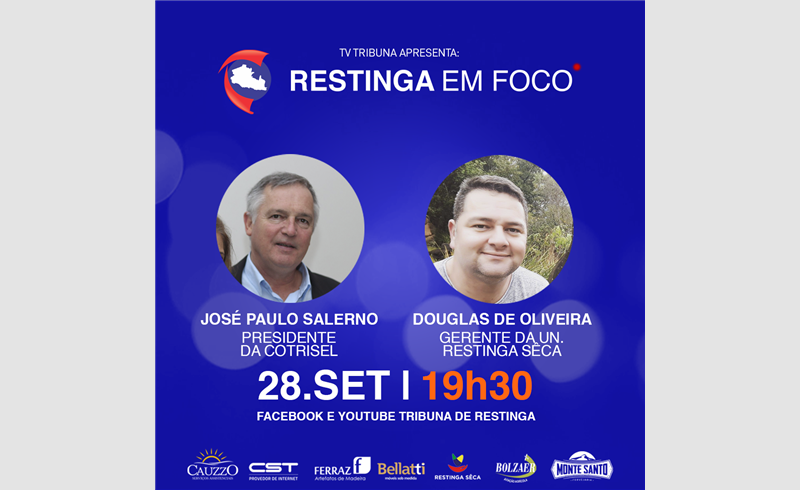 Restinga em Foco recebe Presidente  e Gerente da Unidade de Restinga Sêca da Cotrisel nesta terça-feira, 28/09