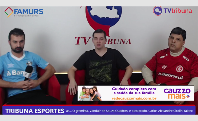 Convidados do programa Tribuna Esporte debatem sobre o Grenal de domingo