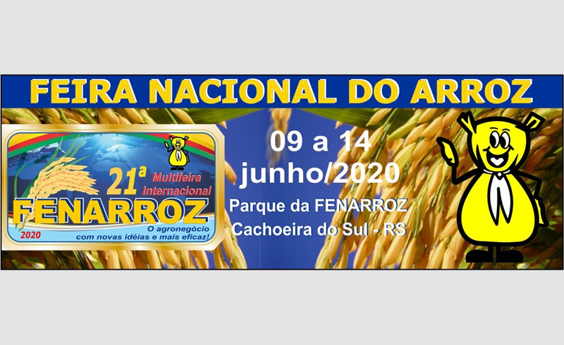 21ª Fenarroz em Cachoeira do Sul é adiada para outubro 