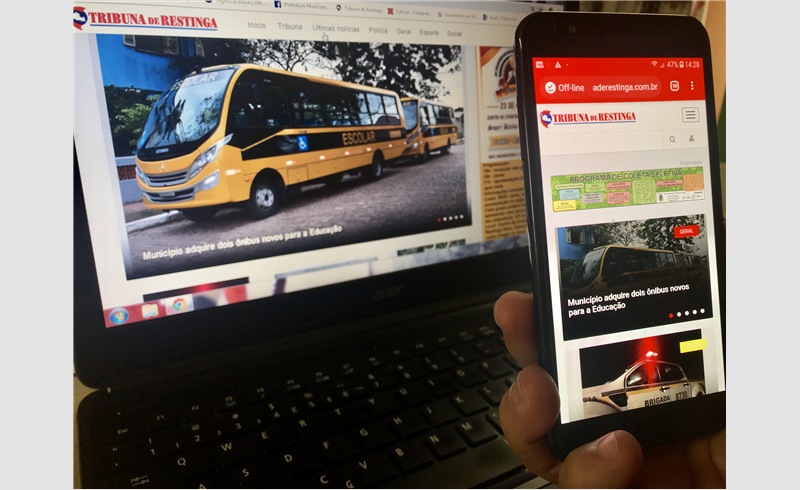 Pioneiro no jornalismo online restinguense, Tribuna atinge 550 mil acessos em seu site