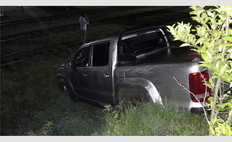 Motorista fica ferido em acidente na noite de sábado em Restinga Sêca.
