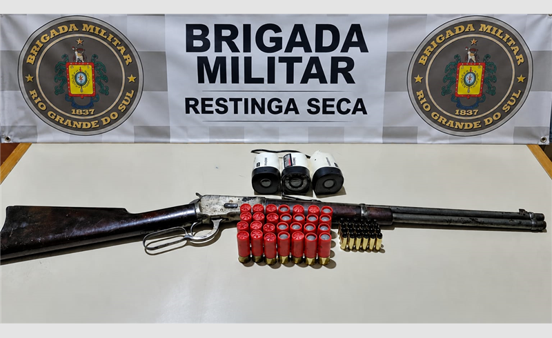 Homem é preso por posse irregular de arma de fogo em Restinga Sêca