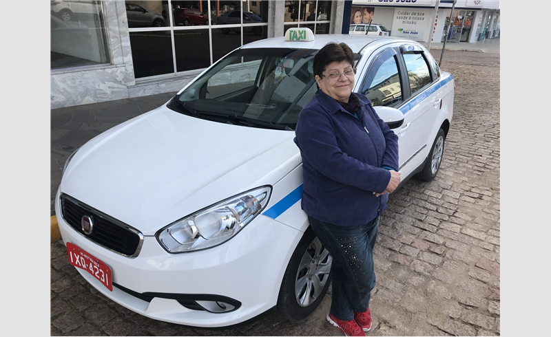 A única taxista mulher de Restinga 